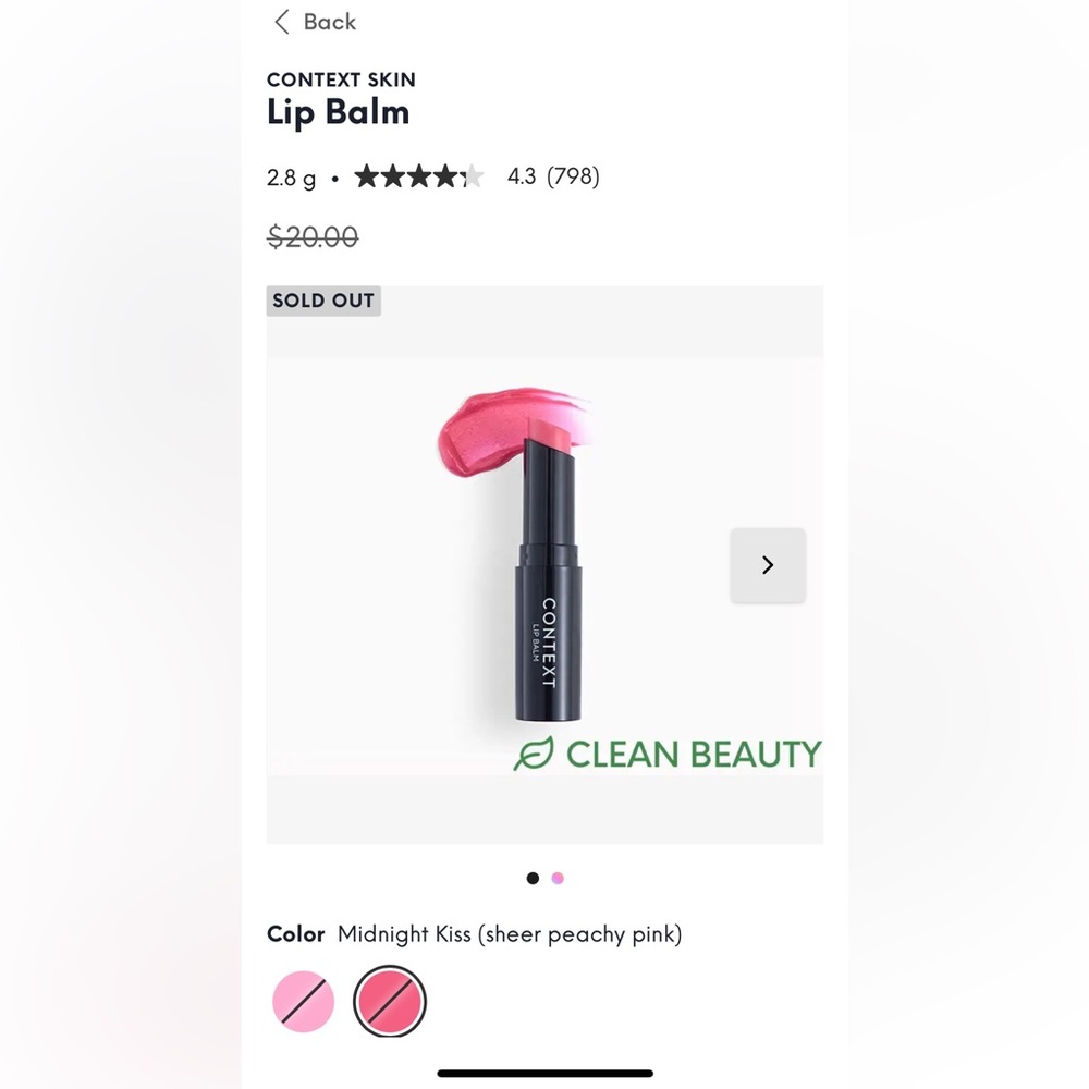 Context Skin Lip Balm in Midnight Kiss